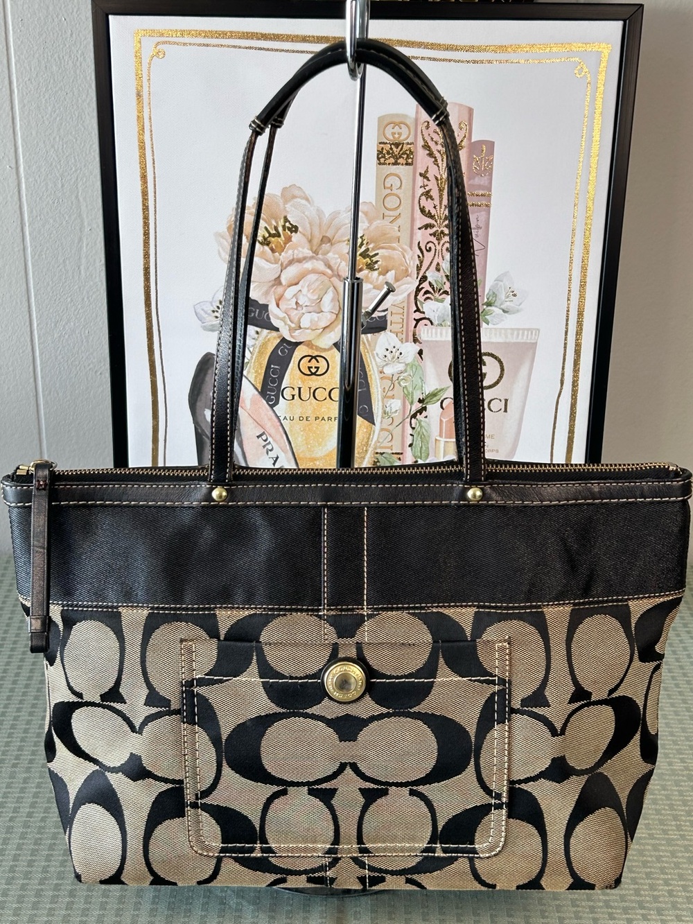 COACH 2007 Signature Striped Tote Bag 😍❤️‍🔥